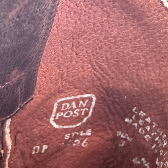 Worn Once Unique Dan Post Leather Cowgirl Boots - Picture 2 of 6